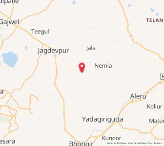 Map of Begampett, Andhra Pradesh