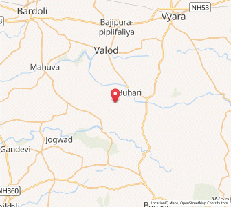 Map of Behera, Gujarat