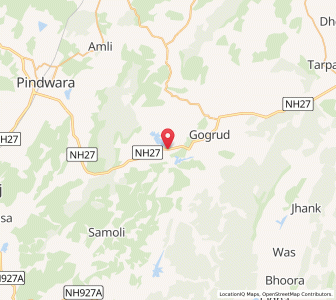 Map of Bekriya, Rajasthan