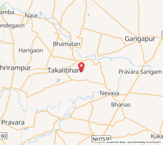 Map of Bel Pimpalgaon, Maharashtra