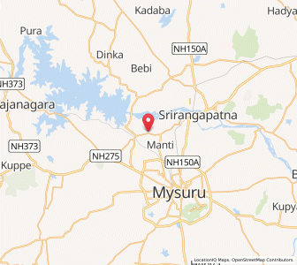 Map of Belagola, Karnataka