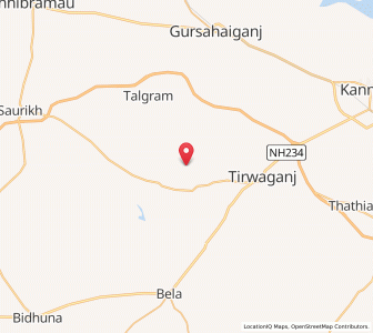 Map of Belamau, Uttar Pradesh