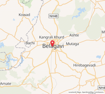 Map of Belgaum, Karnataka