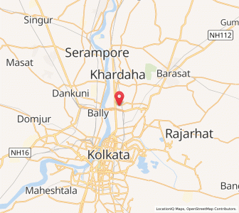 Map of Belgharia, West Bengal