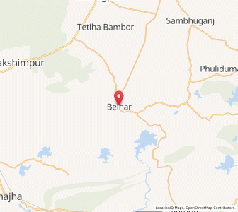 Map of Belhar, Bihar