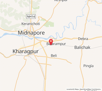 Map of Beli, West Bengal