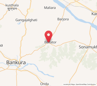 Map of Beliator, West Bengal