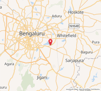 Map of Bellandur, Tamil Nadu