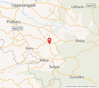 Map of Bellare, Karnataka