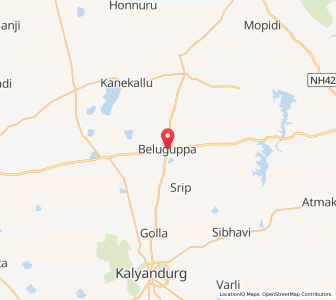 Map of Beluguppa, Andhra Pradesh