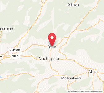 Map of Belur, West Bengal