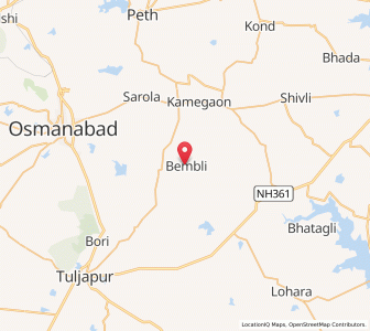 Map of Bemli, Maharashtra