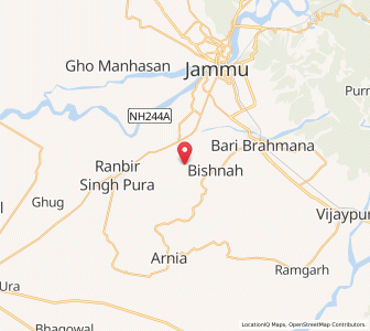 Map of Benagarh, Kashmir