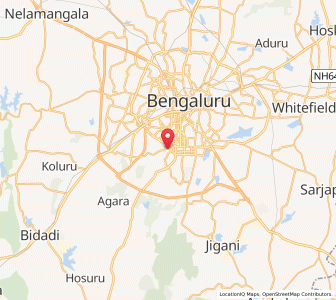 Map of Bendre, Karnataka