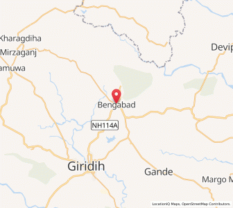 Map of Bengabad, Jharkhand