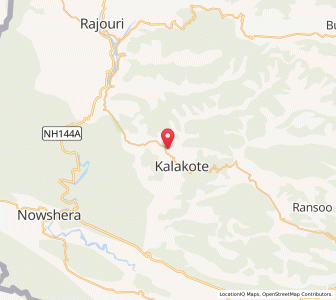 Map of Ber, Kashmir