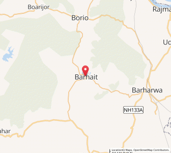 Map of Berhait, Jharkhand