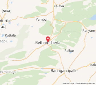 Map of Betamcherla, Andhra Pradesh