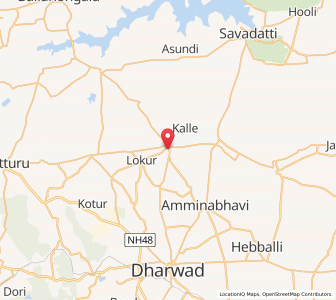 Map of Betgeri, Karnataka