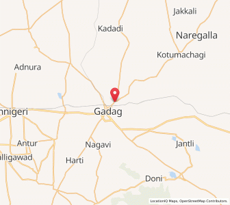 Map of Betigeri, Karnataka