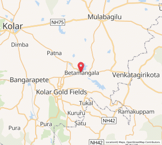 Map of Betmangala, Karnataka