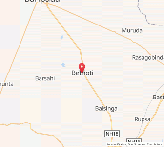 Map of Betnoti, Odisha