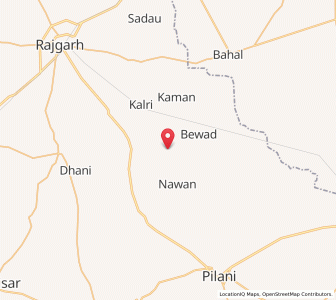 Map of Bhabharind, Rajasthan