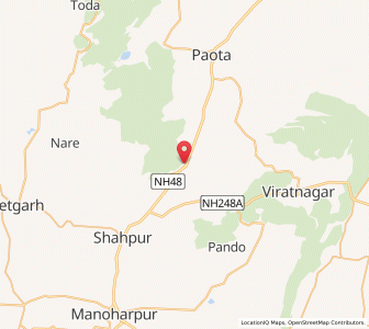 Map of Bhabhru, Rajasthan