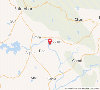 Map of Bhabrana, Rajasthan