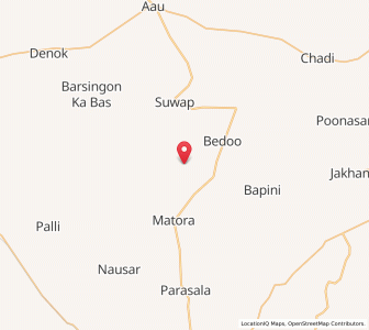 Map of Bhadan, Rajasthan