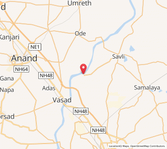 Map of Bhadarwa, Gujarat