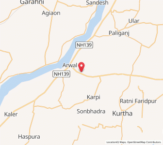 Map of Bhadasi, Bihar