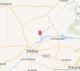 Map of Bhadath, Gujarat