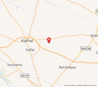 Map of Bhadati, Uttar Pradesh