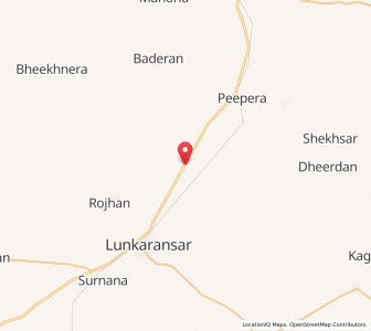 Map of Bhadera, Rajasthan