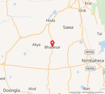 Map of Bhadesar, Rajasthan
