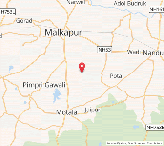 Map of Bhadgani, Maharashtra