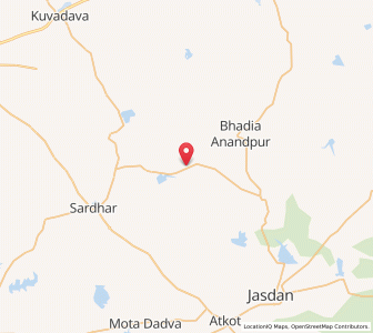 Map of Bhadla, Gujarat