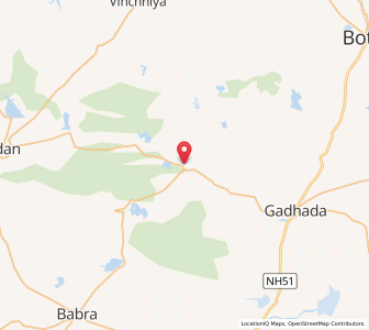 Map of Bhadli, Gujarat