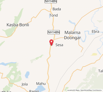 Map of Bhadoti, Rajasthan