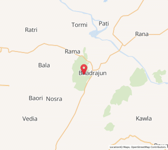 Map of Bhadrajan, Rajasthan