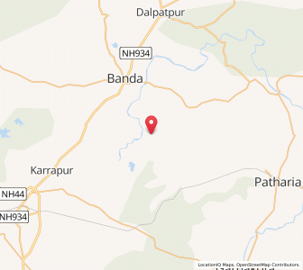 Map of Bhadrana, Madhya Pradesh