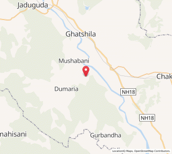 Map of Bhadua, Jharkhand