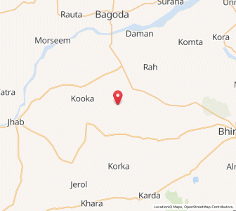 Map of Bhadwi, Rajasthan