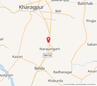 Map of Bhagabhera, West Bengal
