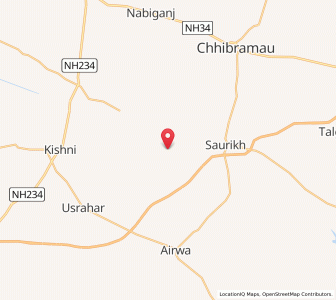 Map of Bhagautipur, Uttar Pradesh