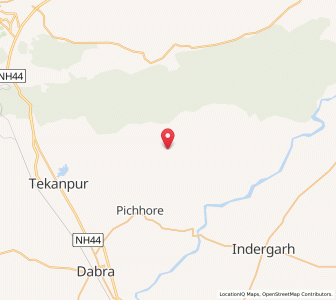 Map of Bhageh, Madhya Pradesh