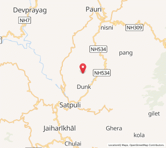 Map of Bhagru, Uttarakhand