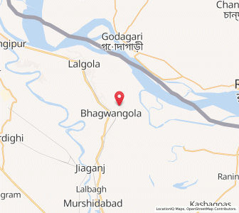Map of Bhagwangola, West Bengal