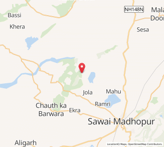 Map of Bhagwantgarh, Rajasthan